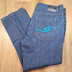 Enyce Jeans Men’s 44x34 Relaxed Straight Y2K Hip Hop Sean Combs Co. Embroidered